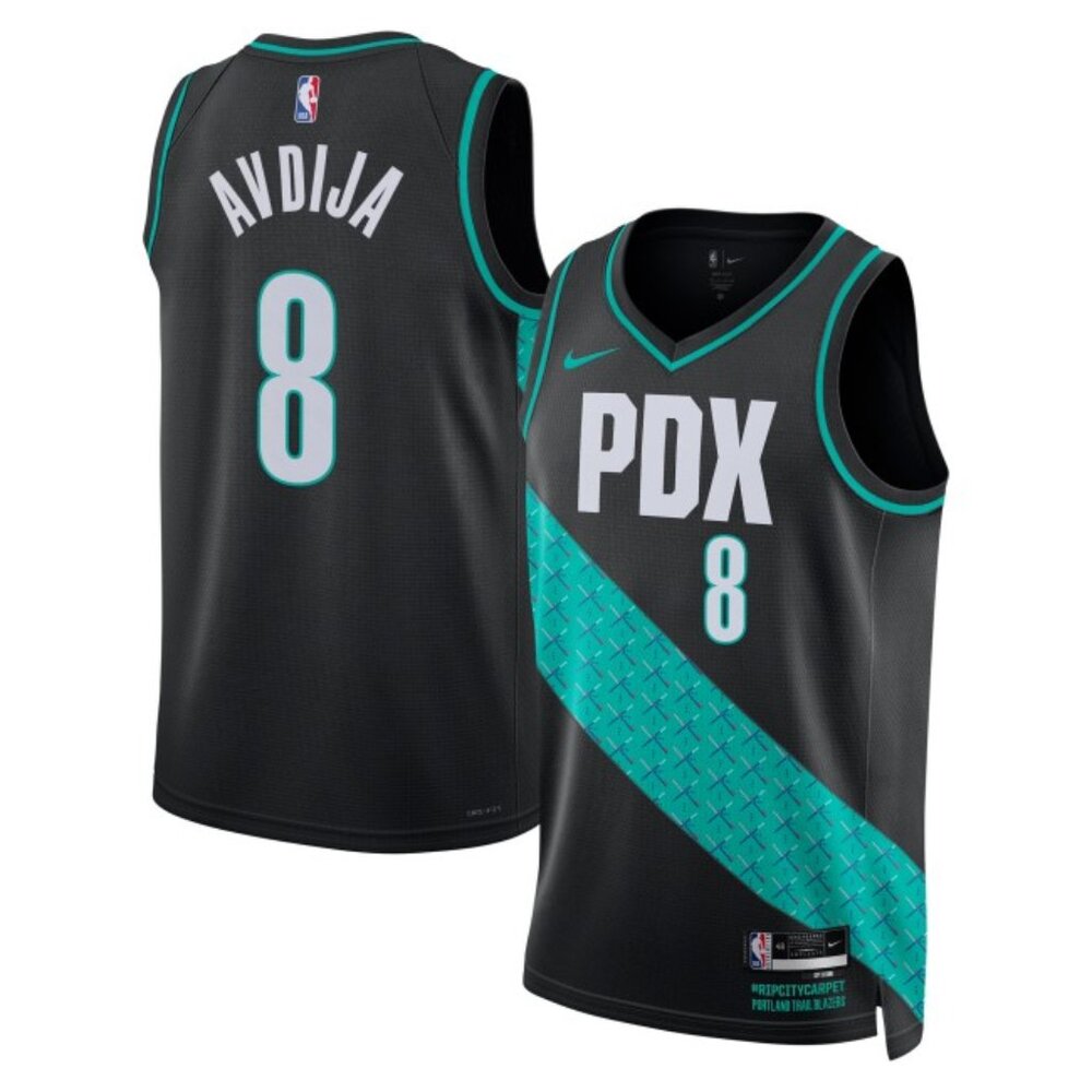 Mens Deni Avdija Black City Jersey